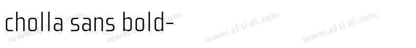 cholla sans bold字体转换